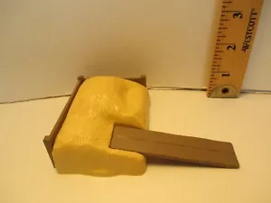 Playmobil paesaggio/fattoria tumulo/letto di fieno giallo in cornice marrone + tavola di legno - Foto 1 di 7