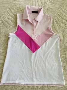 G/FORE Womens Golf Pullover Medium Top Short Sleeve *NICE - Picture 1 of 3