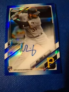Tarjeta de novato Will Craig Topps 2021 cromada azul autografiada automática RC/150 Pirates - Imagen 1 de 2