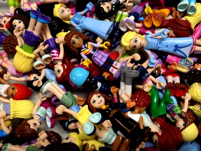 LEGO 10 Piece Friends Girls Minifigures Fun Lot {WASHED} - Image 1 of 4