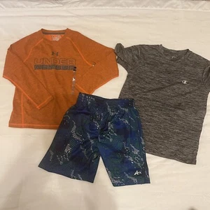 Back to School Boys Clothes bundle! two tops and one short  - Picture 1 of 6
