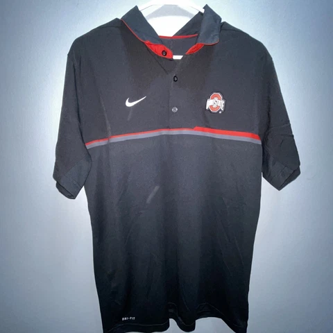 Ohio State Buckeyes Nike Dri-Fit Polo Men's Black Large Cover