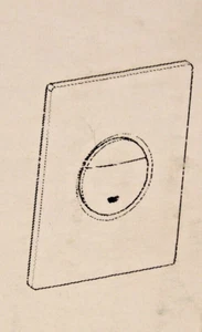 GROHE 38765000  Nova Cosmopolitan Actuation Plate - Chrome - Picture 1 of 3