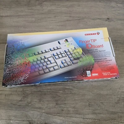 Cherry Fingerprint Keyboard / Vintage / Retro NOS Wired  - Image 1 of 4