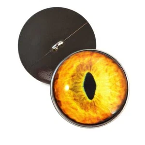 Par Amarillo Gato Tabby Media Esfera Coser Ojos de Vidrio Taxidermia Joyería Arte - Imagen 1 de 8