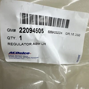 ACDelco 22094505 LH Window Regulator W/Power 1991-94 NOS - Picture 1 of 16