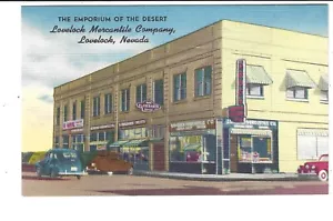 POSTCARD THE EMPORIUM OF THE DESERT LOVELOCK MERCANTILE COMPANY LOVELOCK NEVADA - Picture 1 of 2