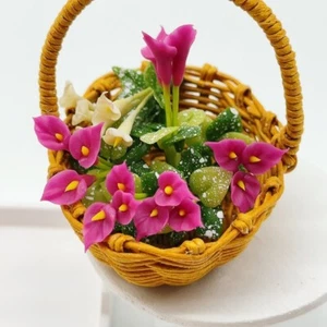 5 Konvolut Miniatur Calla Lilie, Miniatur Blumengarten Puppenhaus 1:12 - Bild 1 von 2