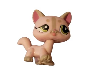 Littlest Pet Shop Rosa Grigio Gatto Passeggiato #1326 Autentica Lingua Lps - Foto 1 di 1