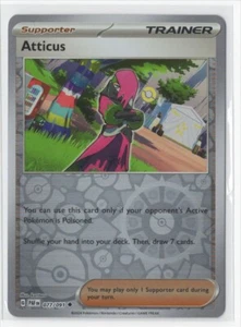 Pokemon Paldean Fates Atticus 077/091 Reverse Holo - Picture 1 of 1