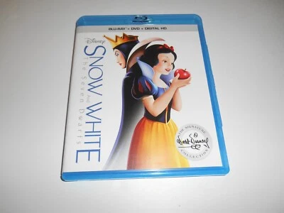 Disney Snow White and the Seven Dwarfs Signature Collection 2 Disc Blu-Ray DVD - Image 1 of 3