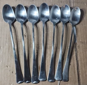 Menge 7 Oneida Ltd AMERICAN ARTISTRY Satin Edelstahl Eisteelöffel - Bild 1 von 4