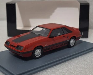 WOW Ford USA Mustang GT Twister II 1985 Red Black 1:43 Neo NEO45975 SUPER RARE!! - Picture 1 of 19