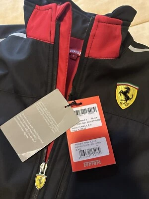 Chaleco Ferrari ARP TECH Scudetto Roma Negro Pequeño Nuevas Etiquetas Edición Limitada Raro Foto 1 de 4