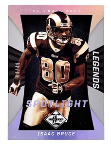 2013 Panini Limited Spotlight Silver #130 Isaac Bruce 4/49 St. Louis Rams - Picture 1 of 2
