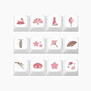 Replacement for Key Caps Set 12 Pieces PBT Heat Sublimation for Mechanical Keybo - Picture 1 of 6