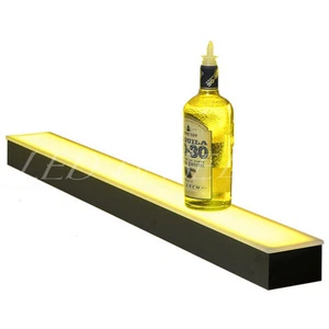 20" LED LIGHTED LIQUOR BOTTLE SHELF - BACK BAR BOTTLE SHELVES - COLOR CHANGING! - Picture 1 of 7