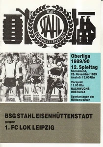 OL 89/90 Stahl Eisenhüttenstadt - 1. FC Lok Leipzig, 25.11.1989 - Bild 1 von 1
