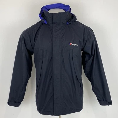 Berghaus Black Waterproof Coat Jacket Hooded Size Medium Mens - Image 1 of 4