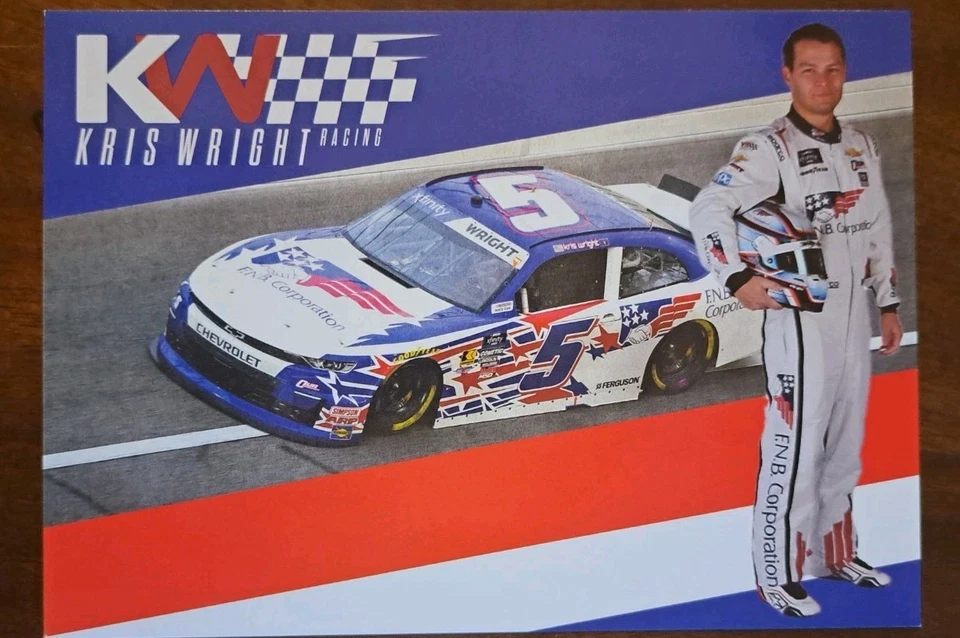 Kris Wright 2025 5x7 FNB Corporation #5 NASCAR Xfinity Hero/tarjeta postal Foto 1 de 1