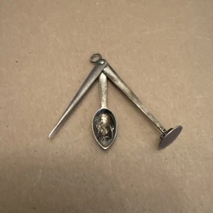 ANTIQUE PIPE TAMPER CLEANING TOOLS STERLING SILVER - Picture 1 of 4