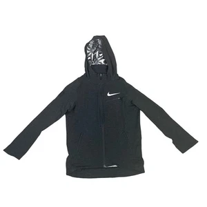 Nike Dri Fit KD Youth Hooded Zip Up Basketball Long Sleeve Jacket US Kid's M - Picture 1 of 11