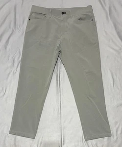 Public Rec Pants Mens 34x30 Gray Straight Stretch Performance 5 Pocket Travel - Picture 1 of 15
