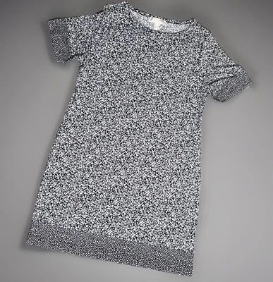 Vestido recto floral blanco y negro grande elástico Michael Kors para mujer Foto 1 de 4