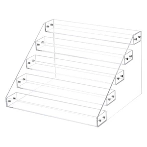 Acrylic Spice Rack 5 Tier Spice Drawer Organizer Shelf Seasoning Jar Rack Clear - Picture 1 of 6