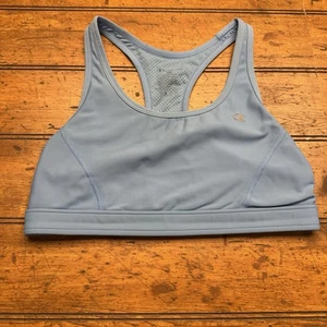 Sujetador deportivo para mujer CHAMPION azul claro espalda deportiva - talla M - Imagen 1 de 4