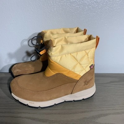 Botas de nieve Danner Cloud Cap 400G de cuero albaricoque nuez tostado talla 8,5 para mujer Foto 1 de 4