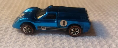 Ford J-Car GT40 MARK IV 1967 Hot Wheels Redline Spectraflame azul carreras pegatinas Foto 1 de 4