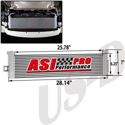 ASI Aluminum Oil Cooler fit 2015-2020 BMW M3 M4 M2 S55 F80 F82 F83 F87 F8X - Image 1 of 4