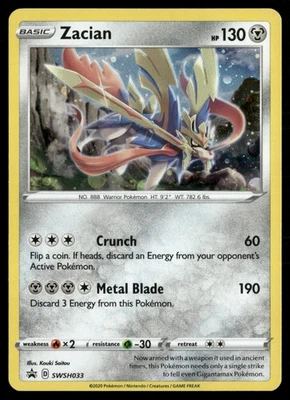 Zacian - Promo SWSH: Sword & Shield Promo Cards SWSH033 - Image 1 of 2