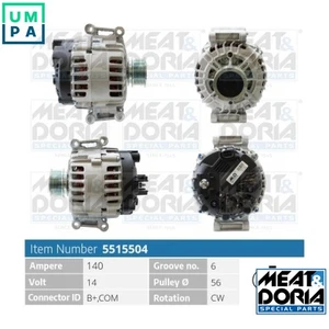 ALTERNATOR 5515504 FOR SKODA SUPERB/III OCTAVIA/Combi VW GOLF/VII/ALLTRACK 2.0L - Picture 1 of 9