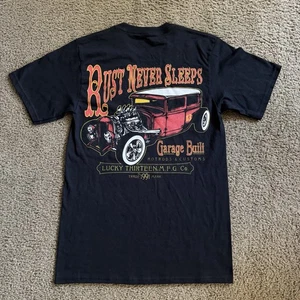 The Original Lucky 13 “Rust Never Sleeps” Shirt Men’s Small Short Sleeve NWOT - Picture 1 of 4