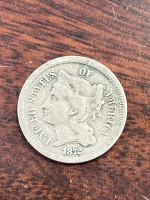 1872 THREE CENT NICKEL CENT - Image 1 of 2