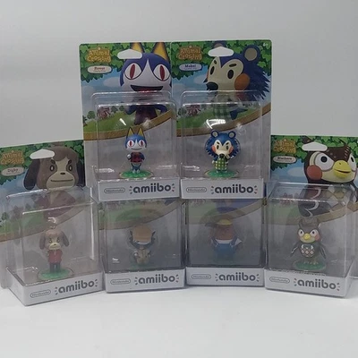 Animal Crossing Amiibo Lote De 6 Nuevos Rover Mabel Digby Blathers Resetti  Foto 1 de 4