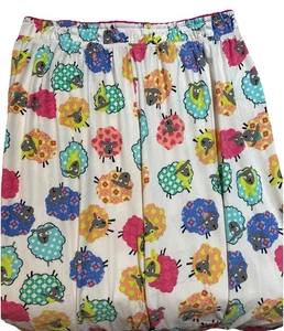 Pantalones de pijama para mujer Goodnight Kiss. Estampado de ovejas pastel L. Sin cordón. - Imagen 1 de 9