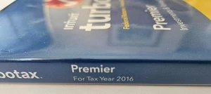 2016 TurboTax Premier Federal + State Investments & Rental Property Case and CD - Picture 1 of 4