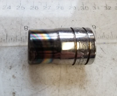 SNAP-ON SW181A 1/2" Drive 12 Point SAE 9/16" Shallow Chrome Socket - Image 1 of 3
