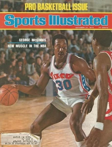 OCTOBER 1975 SPORTS ILLUSTRATED 76ers GEORGE MCGINNIS REDS RED SOX NBA KAREEM - Picture 1 of 1