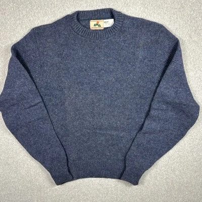 Vintage EASTERN MOUNTAIN SPORTS Sweater Mens Size Large Blue EMS Knit NOS USA - Image 1 of 4