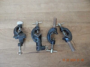 V-Block Style C Clamp with Attachment Screw Type Cast 1 1/2" LOT OF 4 - Picture 1 of 2