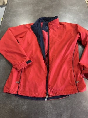 Chaqueta Proquip Mujer Mediana Golf Cremallera Completa A Prueba de Viento Bolsillos Silktouch Roja Foto 1 de 4
