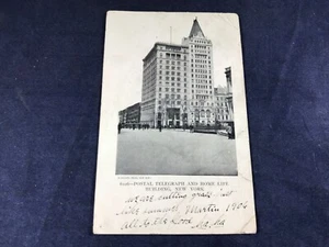 V3-81 VINTAGE POSTKARTE - POSTTELEGRAPH AND HOME LIFE BUILDING NEW YORK 1906 - Bild 1 von 4