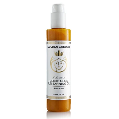 Aceite bronceador solar ORO LÍQUIDO - La Diosa Dorada Foto 1 de 2
