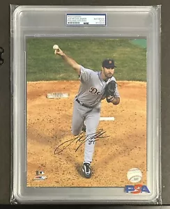 Justin Verlander SIGNED ENCAPSULATED 8x10 Photo MLB Detroit Tigers PSA Auto - Picture 1 of 7