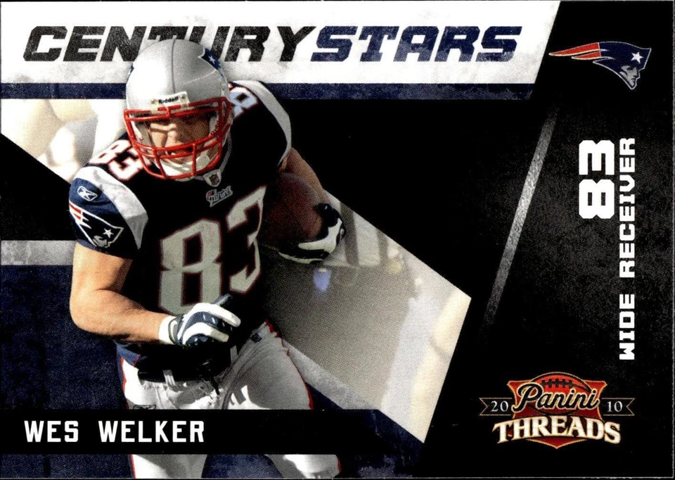 2010 Panini Threads #12 Wes Welker - Image 1 of 2