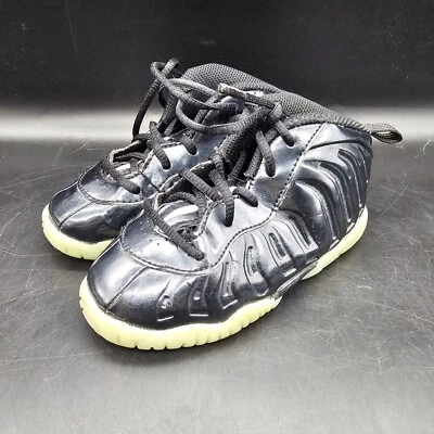 Nike Little Posite One «Все звезды» черный/едва зеленый CW1595-001 ребенка ясельного возраста размер 8C - Изображение 1 из 4